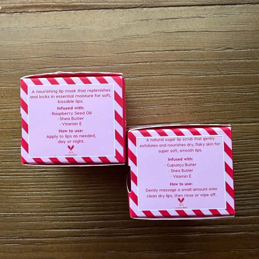 ColourPop Fresh Kiss Candy Cane Lip Mask and Lip Scrub Set
